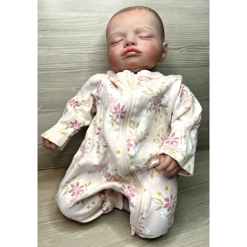 15" Baby Doll Lifelike Silicone Vinyl Newborn Size Girl Boy Sleeping Weight Feel